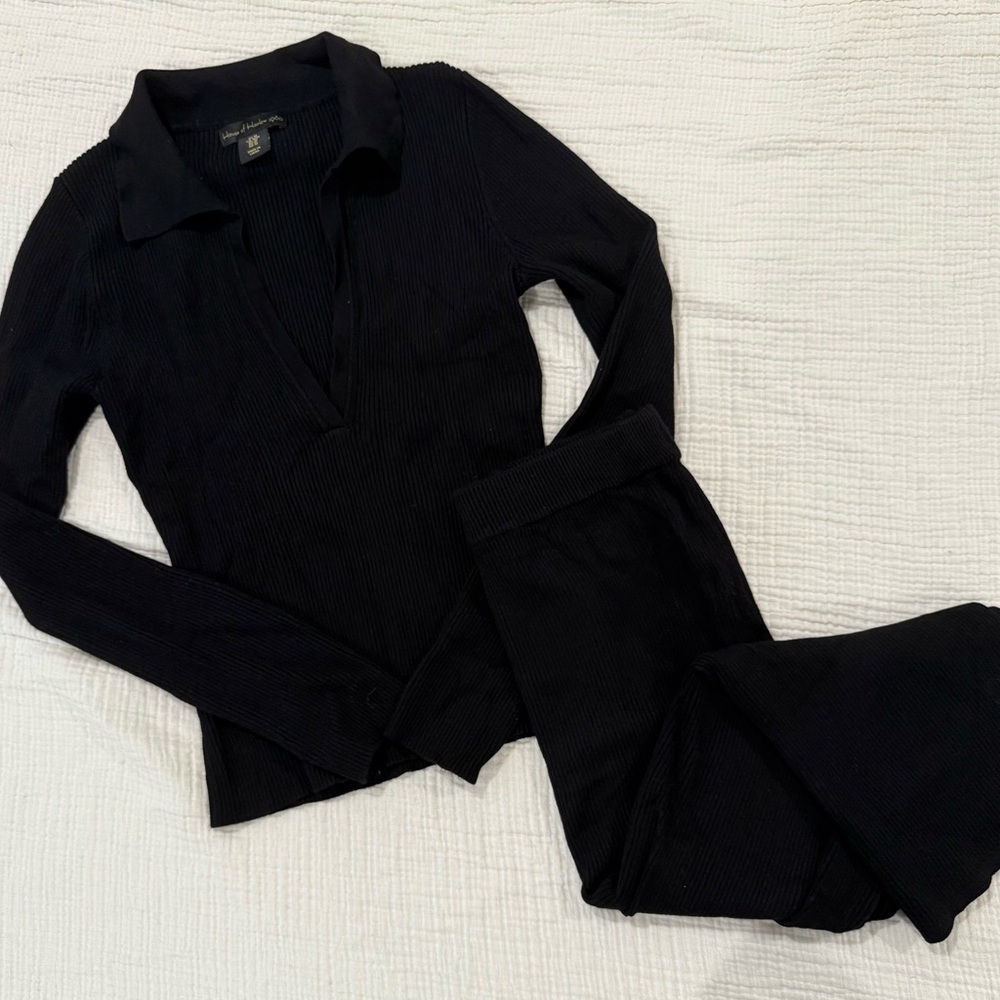 House of Harlow 1960 Black Knit Ensemble
